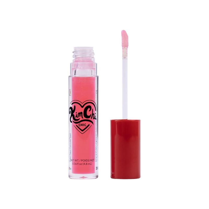 KimChi Chic Cherry Chic Lip Gloss with Jojoba for Nourishing & Glossy Lips, Cosmetic Lipstick & Lip Care