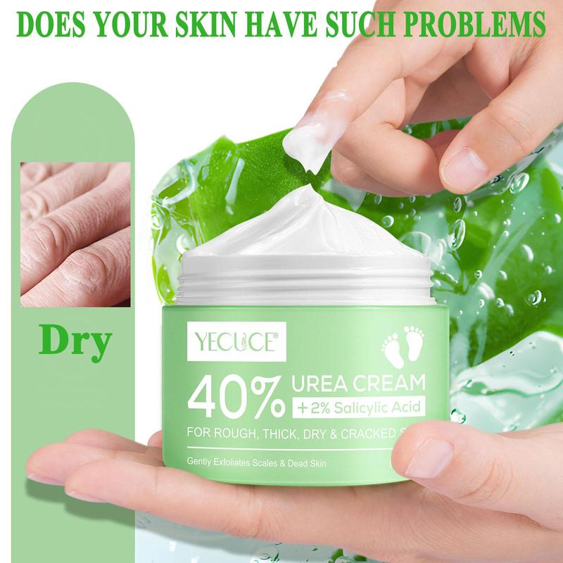 150g Moisturizing Foot Cream, Hand Cream with Hyaluronic Acid, Tea Tree and Aloe Vera Moisturizer for Feet, Elbows, Hands and Knees, Skin Care Products