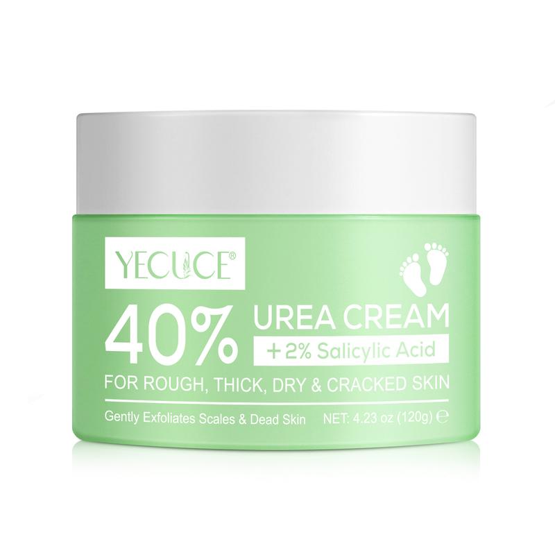 YECUCE 40% Urea Cream with 2% Salicylic Acid, Cuticle Softener, Dead Skin Callus Remover, Skin Barrier Repair Cream For Cracked Heels, Feet, Knees, Elbows, Hands