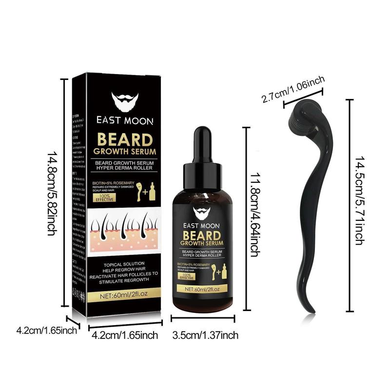 Beard Care Kit, 1 2 Sets Beard Hair Care Product, Beard Care Oil, Nourishes and Strengthens Beard, Beard Care Product for Men