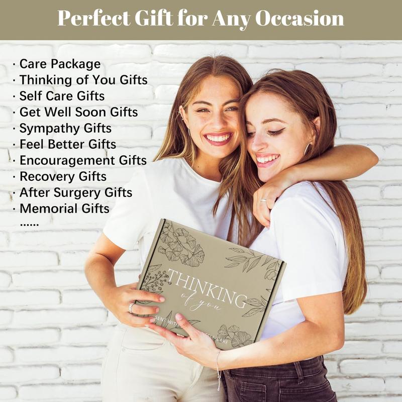 Thinking of You Care Package for Women - Get Well Soon Gift Basket for Sick Friend After Surgery Gifts Feel Better Gifts for Women, Sympathy Gift Baskets Sending Hugs, Self-Care Spa Gifts for Women