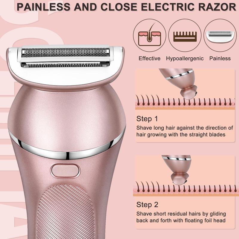 3 in 1 Electric Hair Removal Instrument, 2 3 in 1 Counts Rechargeable Hair Removal Machine, Personal Care Appliances for Women