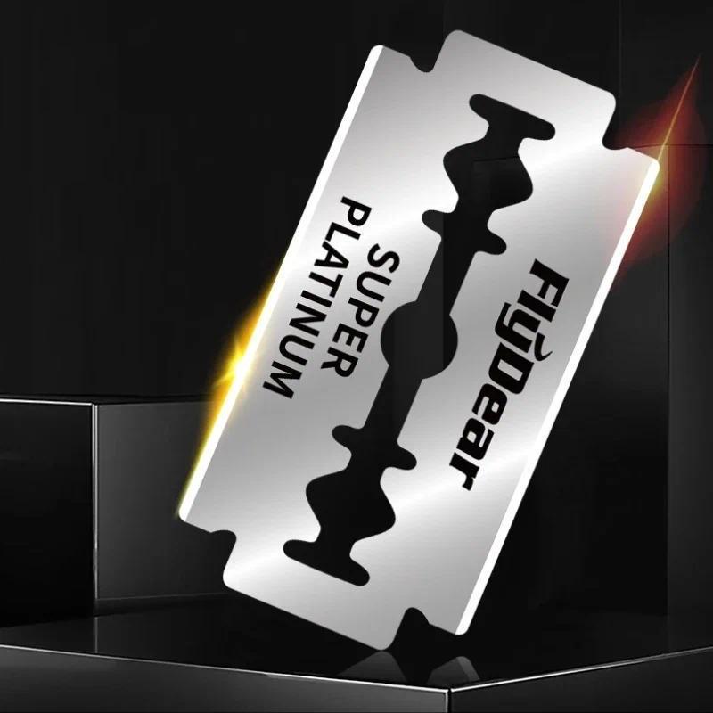 Stainless Steel Double Edge Razor Blade, Durable Barber Shaving Blade, Double Edge Safety Razor Blade, Hand Tool Accessories