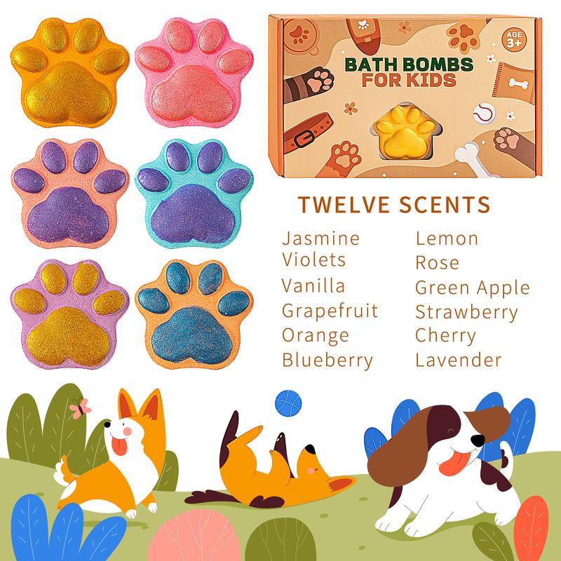 Bath Bombs for Kids with Surprise Toys Inside, 12 Pack Paw Bath Bombs Gift Set, Bubble Bath Bomb Kit with Toys, Kids Bubble Bath Fizzy for Girls Boys with Bath Inside bath  bomb coraline  bath bath  bomb bath  bomb Organic Bath Kids Bath