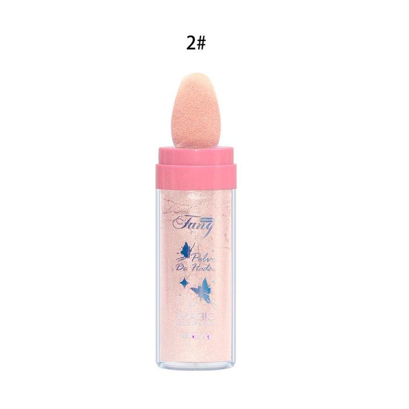 Fairy Highlighter Patting Powder, Magic Color Shiner, Face Body Glitter Powder Stick for Women, Natural Patting Glowing Powder for Makeup, Facial Cosmetic