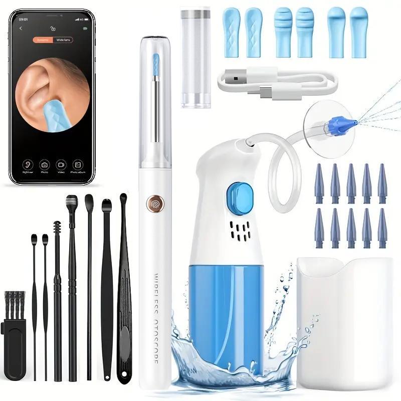 Intelligent Wireless Ear Cleaner with Camera, 1 Set Ear Wax Removal Tool with Accessories, Ear Cleaning Tool for Home & Travel