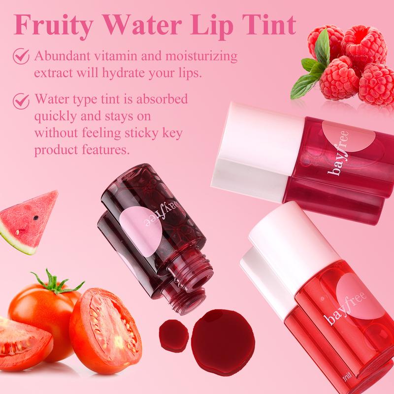 bayfree Waterproof Smudge-Proof Lip Stain Set Moisturizing Lip Tint Matte Finish Lip Makeup