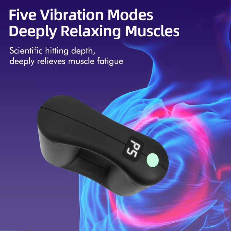 Cordless Massager Ring on Whole Body with 5 Speed Levels for Neck and Shoulder Pain Relief ,Relax Muscle Fat Burning Machine for Belly Fat Burner, Portable  Deep Tissue Percussive Massager, Fitness Gifts for Christmas Man Woman Present