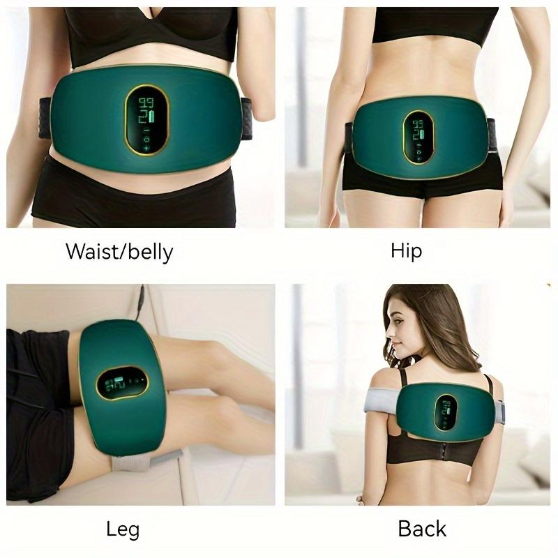 Unisex Rechargeable Heated Massage Belt, Adjustable Vibromasseur, Waist Slimming, Body Slimming, Portable Belly Fat Burner, USB Powered