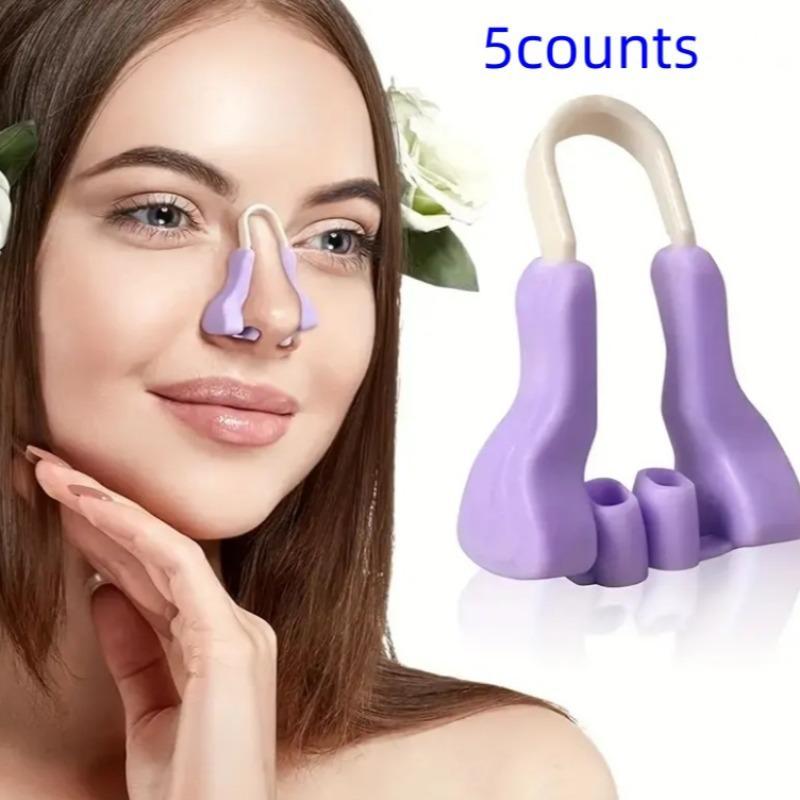 Silicone Nose Clip, 5 Counts set Professional Nose Straightener, Breathable Nose Shaper, U-shaped Nose Clip, Skin Care Tool for Women