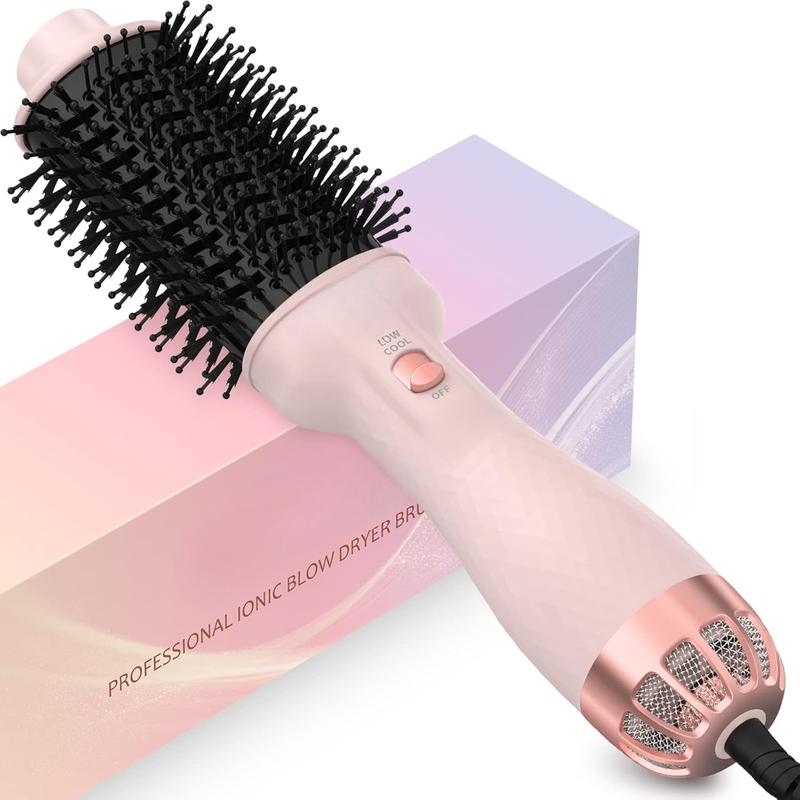 One Step Hair Dryer Brush and Styler Volumizer, Multifunctional 4 in 1 Ceramic Tourmaline Negative Ion Hot Air Styling Brush, Professional Salon Blow Dryer Brush for Drying Curling