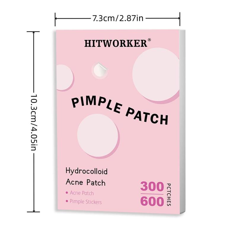 Hydrocolloid Acne Care Patches, 600pcs box Mixed Size Acne Covering Patch, Soothing Spot Cover Stickers for Face, Christmas Gift