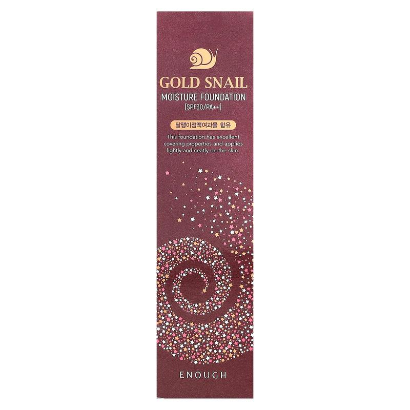 Enough Gold Snail, Moisture Foundation, SPF 30 PA++, #21, 3.38 fl oz (100 ml)