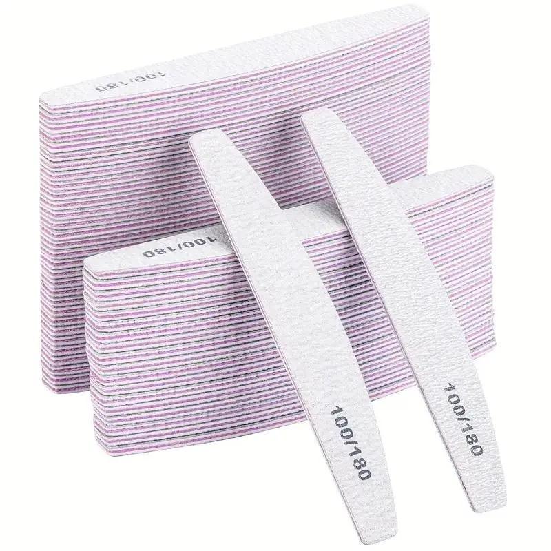 Double Sided Nail File Buffing Pad, 10 25 50pcs Nail File Buffer Pad, Professional Nail Art Tool for Home & Beauty Salon Use, Christmas Gift