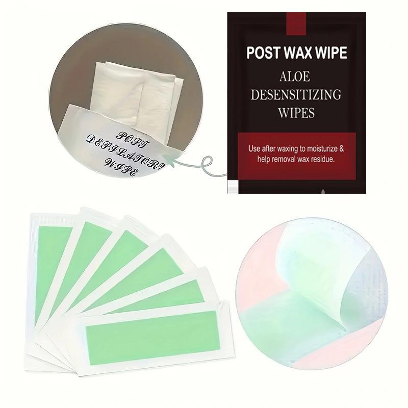 Double Sided Hair Removal Wax Strips, Portable Body Waxing Strips, Hair Removal Waxing Paper for Lips, Arms, Legs, Underarms, Christmas Gift