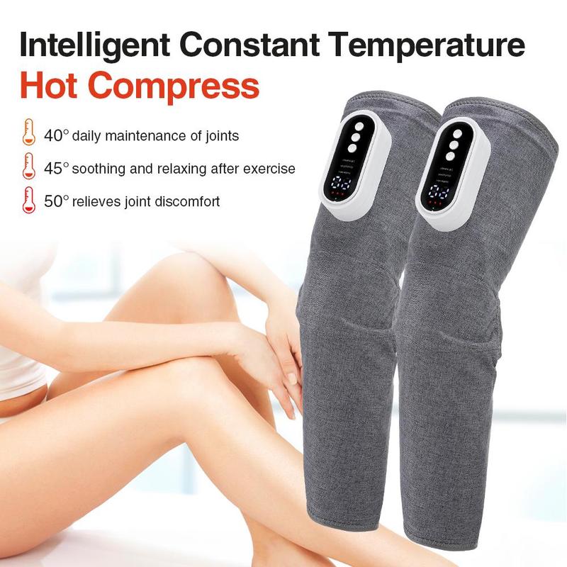 Electric Leg Massager, 1 Pair 3 Modes Intensities Air Compressor Leg Massager, 360° Wrap with Timer Function, Gift for Family and Friends