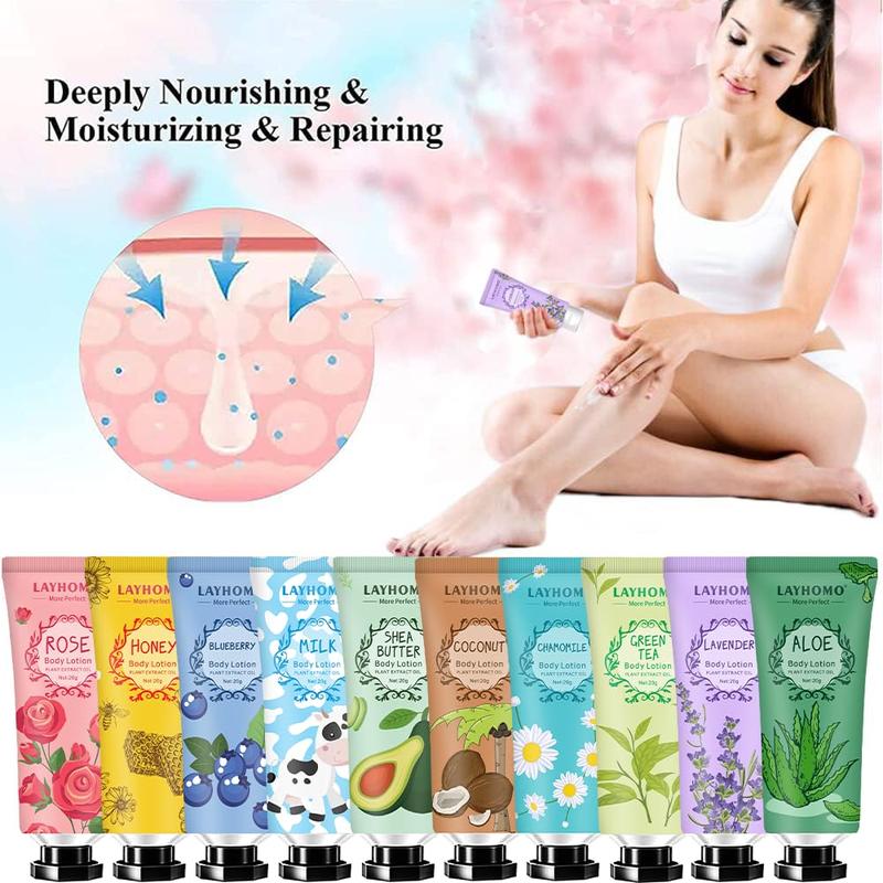 20 Pack Mini Body Lotion Gift Bulk for Dry Skin Travel Size Small Body Cream With Shea Butter Moisturizing Body Lotion for Women Moisturizer