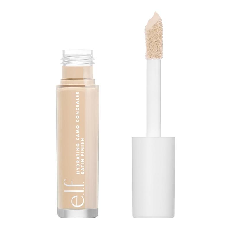 e.l.f. Hydrating Camo Concealer, Lightweight,  Coverage, Long Lasting, Conceals, Corrects, Covers, Hydrates, Highlights, Light Ivory, Satin Finish, 25 Shades, -Day Wear, 0.20 Fl Oz