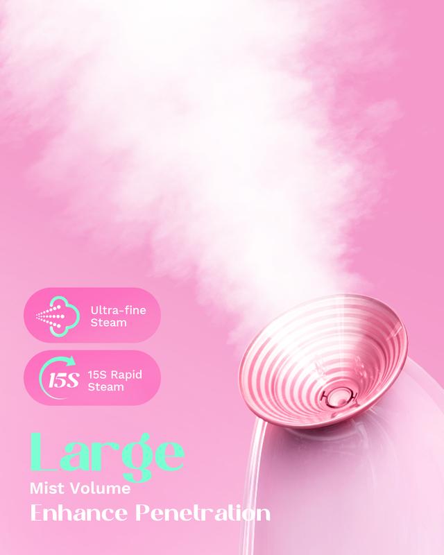 Wavytalk Portable Nano Ionic Facial Steamer - Quick Mist for Deep cleansing Intensive Hydration, Penguin Design and Beauty on the Go