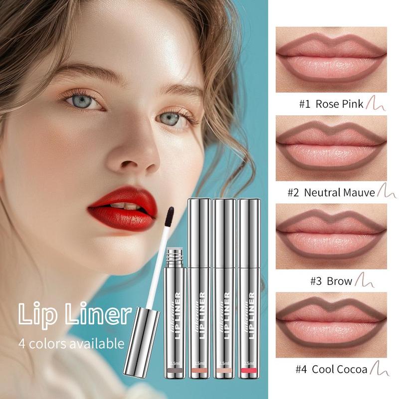 Peel-Off Lip Liner Tattoo, Long Lasting Waterproof Peel Off Lip Stain, Matte Vintage Contour LipStick, Makeup & Cosmetic, natural lip liner