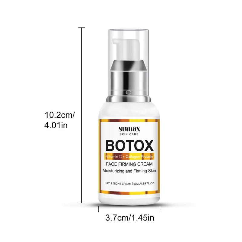 Botox Face Firming Moisturizer, Collagen & Vitamin C Facial Massage Cream, Moisturizing Skin Care Product for Women & Men, Christmas Gift