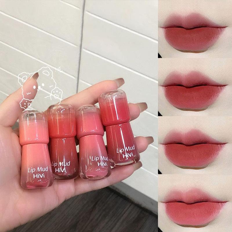 Long-lasting Non-stick Cup Lip Gloss, 1 Count Matte Lip Mud, Moisturizing Liquid Lipstick, Suitable for All Occasions Lip Makeup, Women Makeup Accessories