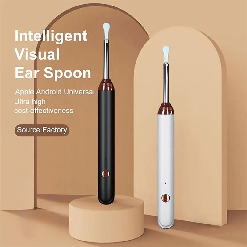 Wireless Ear Wax Removal Tool, 1 Set Visual Ear Cleaning Ear Wax Removal Tool with Camera & Light, Ear Wax Removal Kit for iOS & Android, Christmas Gift