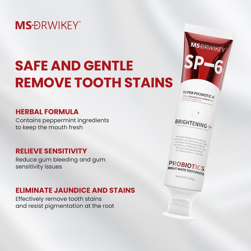 MS-DRWIKEY Sensitive Teeth and Cavity Prevention  sp-6 Toothpaste, Cool Mint, 4.9 oz Oral