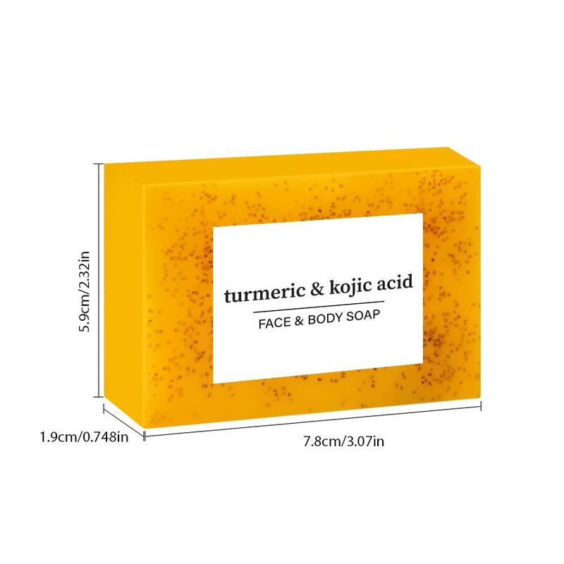 Turmeric Soap, 5 Counts Deep Cleansing & Moisturizing Skin Soap, Brightening & Firming Soap Bar for Body & Face, Body Wash & Cleansers for Women & Men