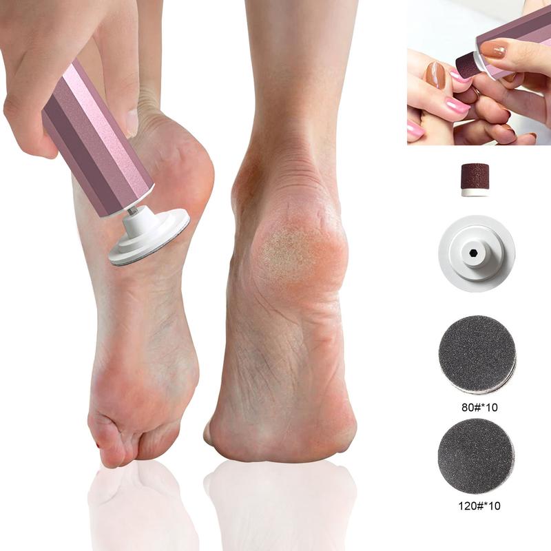 Summer Portable Electric Foot File and nail polishers, Gentle Adjustable Rotatable Electronic Foot Dead Skin Remover nail polishers, Callus Remover Tool for Home & Nail Salon, Personal Care Accessories, Christmas Gift, Corn Remover for Feet