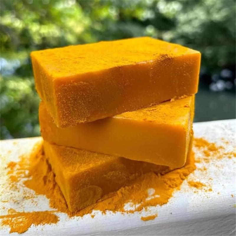 Turmeric Soap, 5 Counts Deep Cleansing & Moisturizing Skin Soap, Brightening & Firming Soap Bar for Body & Face, Body Wash & Cleansers for Women & Men