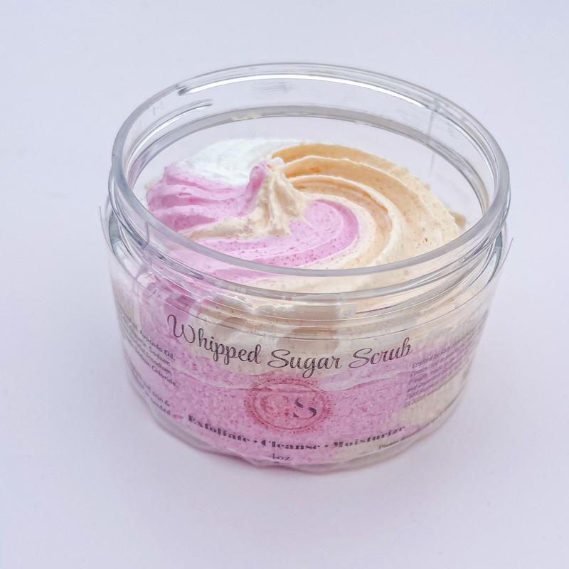 Whipped Sugar Scrub for Soft Skin - Body Scrub for Gentle Exfoliation