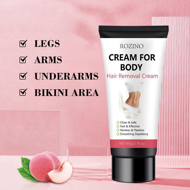 Peach Flavor Hair Removal Cream, Gentle & Moisturizing Hair Removal Cream for Face & Body, Painless & Mild Hair Removal Lotion for Women & Men