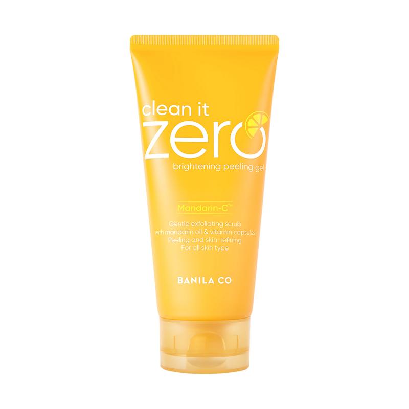 Clean it Zero Brightening Peeling Gel-120ML, Mandarin-C Extract, Hypoallergenic, Vegan, Facial, Hydrating Skincare Facial Treatment