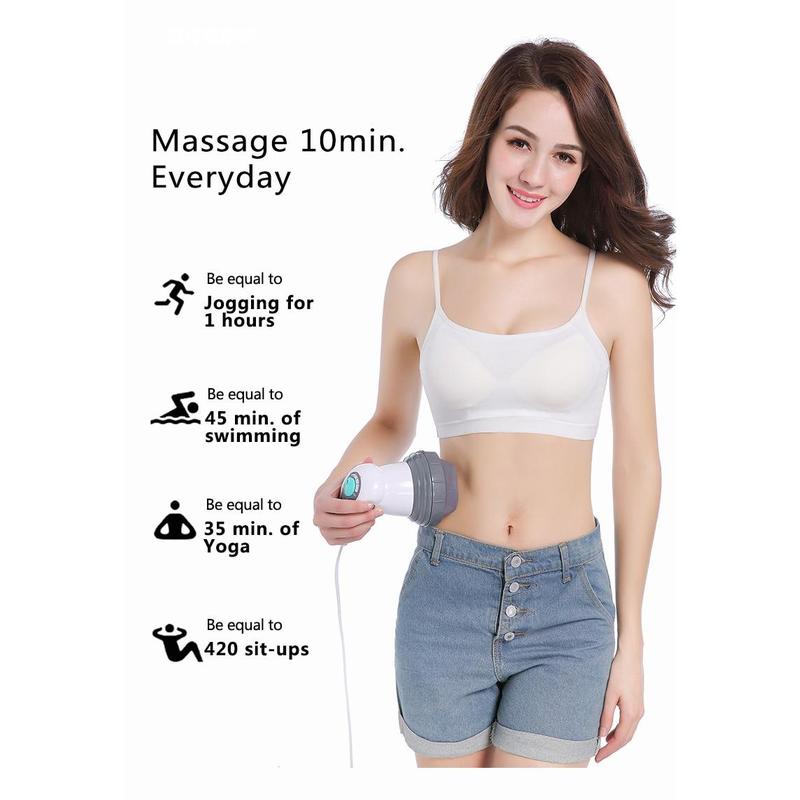 Electric Noiseless Vibration Full Body Massager Slimming Kneading Massage Roller For Waist Losing Weight