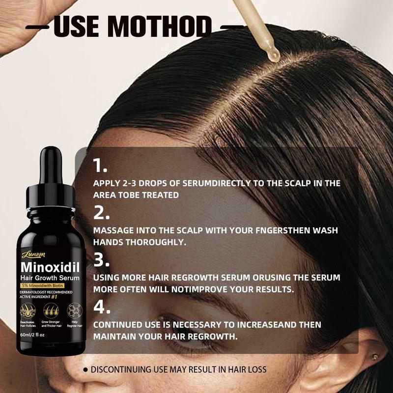 Minoxidil Hair Serum Anti-Hair Loss Isolation Liquid Hair Dense Nutrient Enhancer 60ml