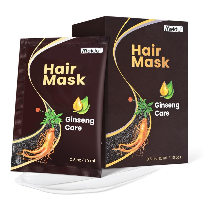 MEIDU Ginseng Hair Mask,Collagen haircare,Ginseng Nourishing Deep conditioning to brighten and repair hair, Shampoo Moisturizer