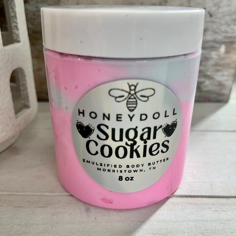 Sugar Cookies Emulsified Body Butter - Moisturizing and Scented - Body Care