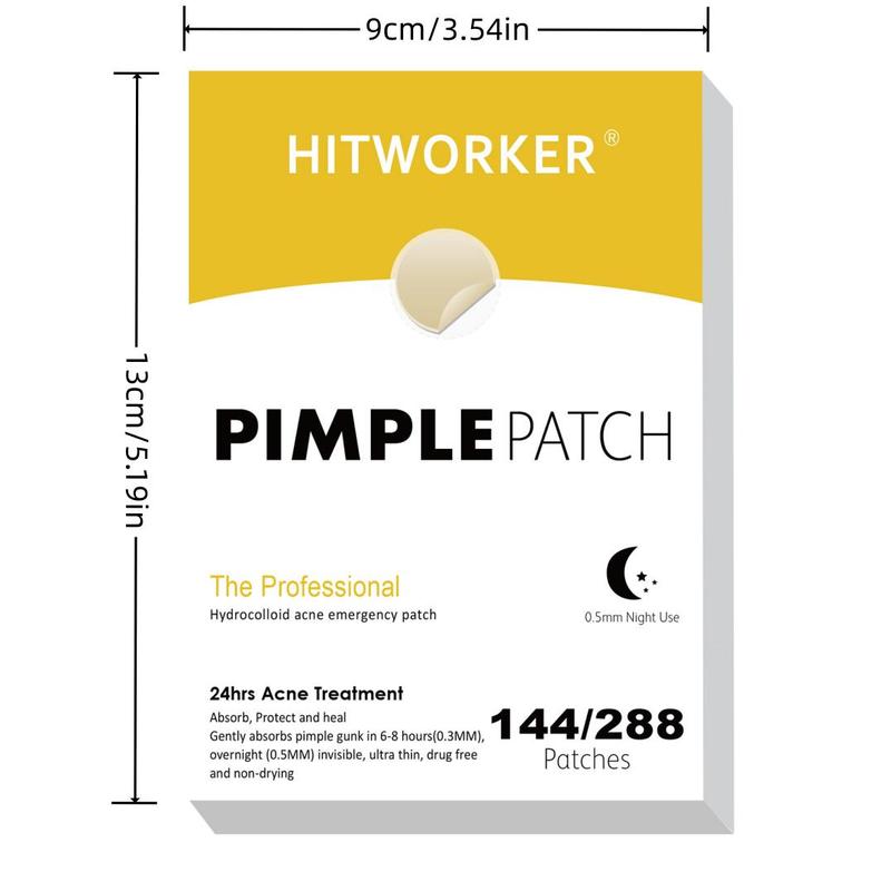 Pimple Covering Patch, 288pcs box Invisible Round Shaped Hydrocolloid Acne Patches, Spot Stickers for Face and Skin, Skin Care Product for Women & Men