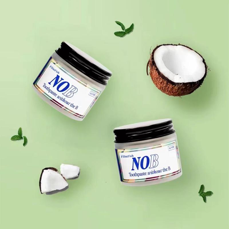 NOBS Toothpaste Tablets - Remineralize with NHA - Flouride & Plastic Free - Eco & Travel Friendly - Oral Whitening