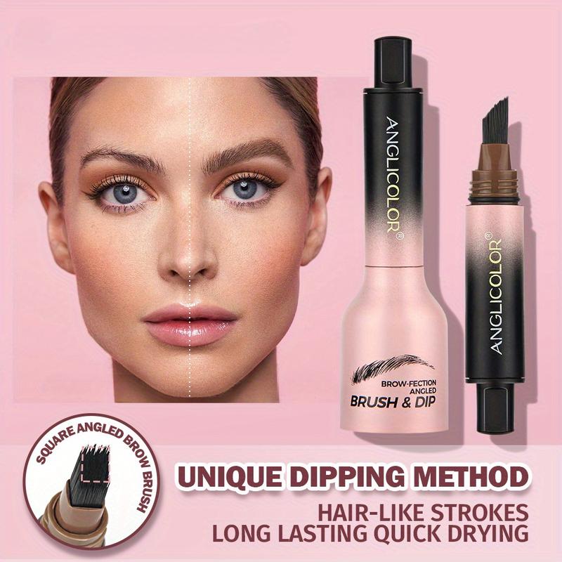 Long-Lasting Waterproof Liquid Eyebrow Tint with Brush - Smudge-Proof Brow Dye Cream for Natural & Defined Brows, Suitable for All Skin Types