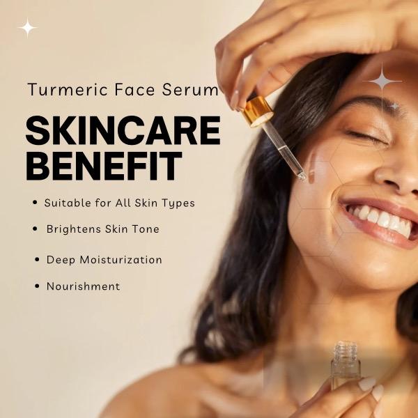 Turmeric Face Serum Spot Corrector | Made with Turmeric Essential Oil, Ylang Ylang Essential Oil, Frankincense Essential Oil, & more!