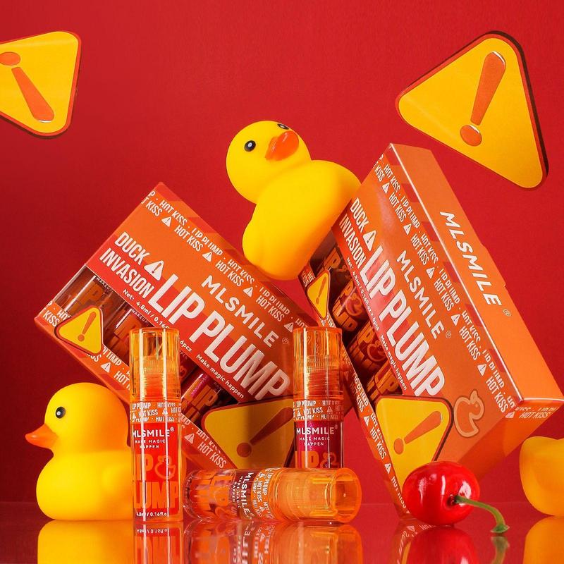 Duck Theme Lip Plumper, 6 Counts set Moisturizing Lip Gloss, Glossy Lip Glaze Stick, Plumping Lip Oil Lip Stick for Girls & Women