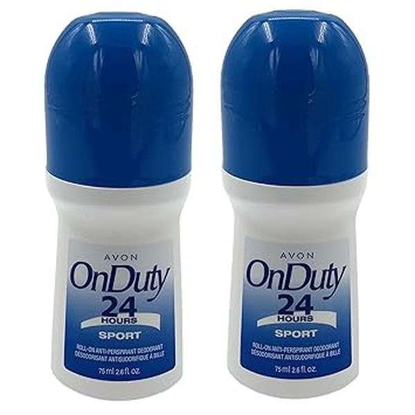 Avon On Duty 24 Hours ROLL-ON-ANTI-PERSPIRANT DEODORANT Pack of 2 – (Bonus Size)