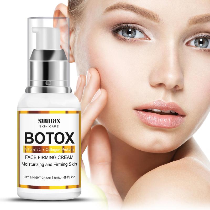 Botox Face Firming Moisturizer, Collagen & Vitamin C Facial Massage Cream, Moisturizing Skin Care Product for Women & Men, Christmas Gift