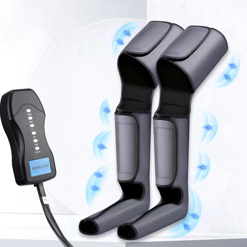 3 Modes 6 Gear Air Wave Leg Massager, 1 Set Rechargeable Leg Massager Machine, Feet Massager, Body Massager, Professional Leg Massage Tool for Home & Travel