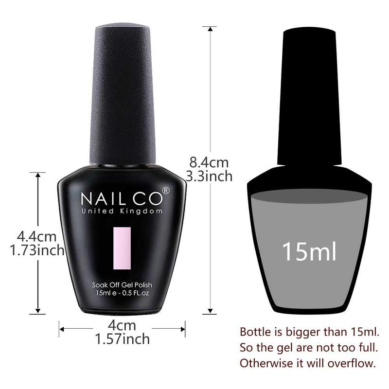 15ML Nail Polish, Summer Colorful Nail Gel, Soak off UV Gel Nail Art Gel, Nail Art & Nail Polish for Women & Girls