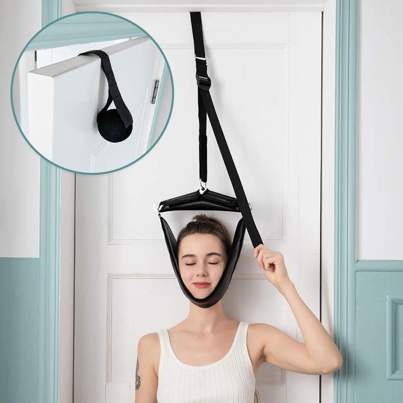 Hanging  Neck Massager  with Handle Grip, 1 Count Neck & Shoulder Relaxer, Portable Neck Stretcher Hammock, Neck Muscle Relaxation Tool for Home & Office