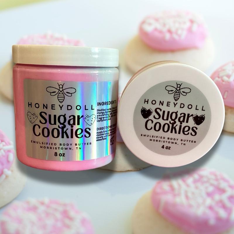 Sugar Cookies Emulsified Body Butter - Moisturizing and Scented - Body Care