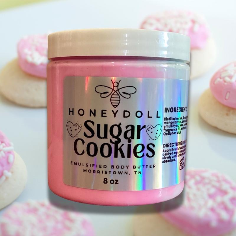 Sugar Cookies Emulsified Body Butter - Moisturizing and Scented - Body Care